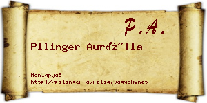 Pilinger Aurélia névjegykártya